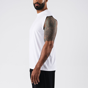 Camiseta deportiva de yoga para hombre, transpirable, ecológica, de secado rápido, 100% poliéster, para culturismo, yoga y entrenamiento. - Product Image 3