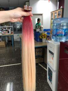 Vente en gros Qualité supérieure pour la couleur Humain Remy Virgin Hair Extensions Machine Double Trame Tous les styles des meilleurs fournisseurs - Product Image 3