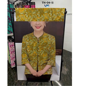 Tissu Jacquard Texturé Imprimé Vietnam Mode Mature 100% Polyester Imprimé Élégant pour Vêtements de Détente - Product Image 1