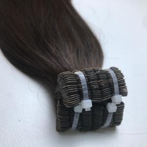 Venta al por mayor 100% Extensiones de Cabello Humano Virgen Vietnamita Super Doble Dibujado Bonestraight Cuerpo Onda Peluca Colores Cinta - Product Image 2