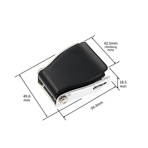 Boucle de ceinture de sécurité S50C, noyau en acier au carbone, couvercle supérieur en aluminium, finition lisse et brillante, pour ceinture de sécurité de bus, sangle de 38 mm - Product Image 2