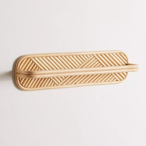 Elegante juego de toalleros de ratán para baño, colgadores decorativos, precio al por mayor, soporte natural. - Product Image 5