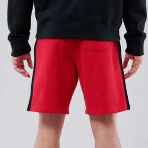 Shorts Bermuda pour Homme Gris Uni avec Cordon de Serrage et Bande Latérale, Séchage Rapide, Tricoté, Décontracté, Taille Mi-Haute - Product Image 4