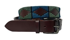 Cinturón de cuero negro hecho a mano en Argentina con hebilla de acero inoxidable. - Product Image 4