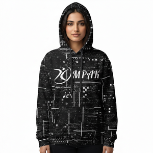 Hoodie Unisexe Oversize Tendance Hiver, Broderie Premium, Impression par Sublimation, Coton Polaire Écologique, Coupe Confortable - Product Image 1