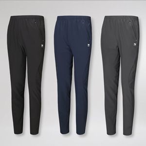 MACCI Cooling <b>Elastic</b> Waist Pleated Front Lightweight Summer Jogger Sweatpants Zipper Pockets Breathable Spandex/Polyester - Product Image 1
