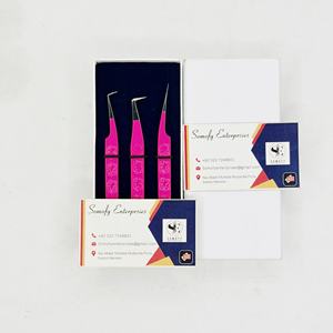 Nouveautés Somofy Enterprises Pince à épiler professionnelle pour cils, en acier inoxydable, antistatique, durable, précision 10 mm - Product Image 5