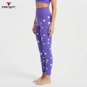 100% Cotton Fabric New Style Gym Yoga Body Building <b>Leggings</b> Women <b>Leggings</b> For Sale High Waist Yoga Pants - Product Image 6