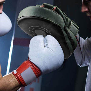 Pads de frappe en cuir légers avec évacuation de l'humidité et fermeture auto-agrippante pour l'entraînement de boxe – Rembourrage robuste et manipulation facile - Product Image 6