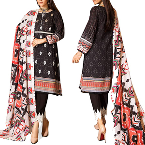 New Fashion Ladies Casual Printed <b>Flower</b> Long Dress Custom Logo Wholesale Price - Product Image 6