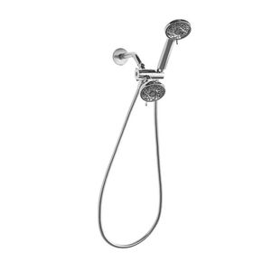 Ensemble de douche de luxe à 3 réglages avec 19 combinaisons de jets, chromé - Product Image 1
