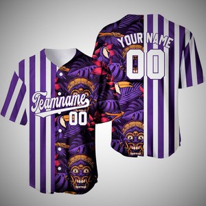 เสื้อเบสบอลแขนสั้นผ้าฝ้าย 100% แบบกำหนดเอง สีเขียวขาว ติดกระดุม เสื้อกีฬา พิมพ์ลายโลโก้ด้านหน้า ชื่อ หมายเลข ชุดทีม - Product Image 2