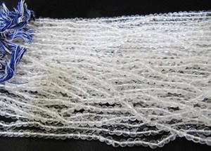 Natural Genuine <b>Rock</b> Crystal <b>Quartz</b> Round Plain Smooth 4-5 mm Beads Sold Per Strand 13 Inches Long. - Product Image 5
