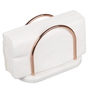 Offre Spéciale sur un Porte-Serviettes en Marbre Blanc de Qualité Supérieure et Fil de Fer Forgé à un Prix Exceptionnel - Product Image 1