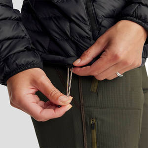 Veste matelassée personnalisée pour femme avec logo, manteau bouffant épais en coton rembourré, hiver, toile de haute qualité, OEM - Product Image 6