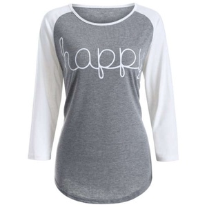 Fashionable Promotional Women t Shirt Custom Brand logo Women Full Sleeve <b>Top</b> Tees Ladies Outwork Blank Fitted Tshirt - Product Image 1