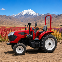 Tracteur agricole incomparable de 80 CV à 4 roues motrices avec cabine climatisée, moteur à couple élevé, système hydraulique robuste et puissance de levage élevée