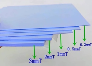 Thermal Conductive Pad Thermal Insulation Silicone Pad Thermal <b>Gap</b> Pad for CPU/LED/PCB Silicone Thermal Pad GPU SSD Thermal Pad - Product Image 3