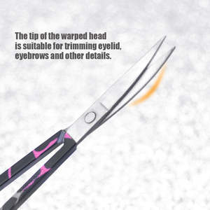 Ciseaux à cuticules professionnels de haute qualité en acier inoxydable à lame droite avec manche en plastique, finition miroir, vente en gros ANAAIF - Product Image 4