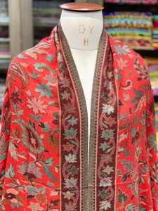 Handcrafted Pashmina Polyester Kani Velvet Kashmiri <b>Shawl</b> Sozni Embroidery Breathable Womens Winter Ethnic <b>Wedding</b> Wrap - Product Image 6