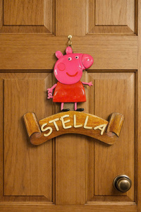 Customize <b>Door</b> Plaques Wooden Plaques Wall Hanging Cartoon Decorate Kids Intarsia Woodcraft Painted Colors For Souvenir Vietnam - Product Image 2