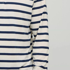 Polo Personalizado con Logotipo, 100% Algodón, a Rayas, para Hombre, con Hombros Caídos, Mangas Largas, Aberturas Laterales, Estilo Jersey de Rugby Oversize - Product Image 6