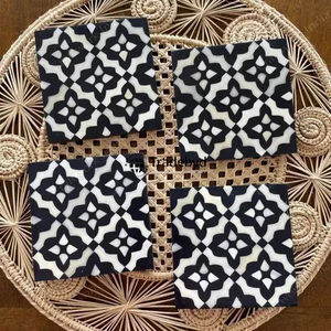 Posavasos de Hueso Incrustado de Primera Calidad, Juego de Posavasos Decorativos Hechos a Mano, Accesorios de Lujo para Mesa de Comedor y Café de Tradebyd - Product Image 4