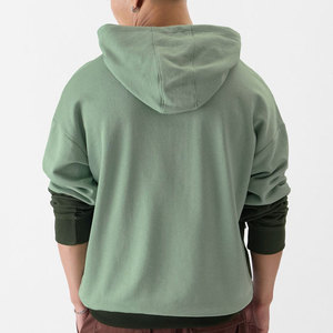 Novedad 2026 Sudadera con Capucha Oversize de Alta Calidad Personalizada con Lavado Ácido, Efecto Desgastado y Mangas Abullonadas de Mezclilla - Product Image 3