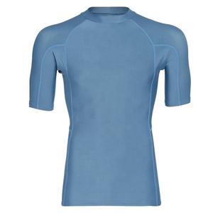 Maillot de bain à manches courtes pour homme, bleu, à séchage rapide, en polyester, haut de sport pour adulte - Product Image 1