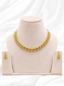 <b>Gold</b> Plated Crystal Necklace Earring <b>Set</b> Women's Wedding Jewelry Classic Style Pear Cut Rhinestone Alloy Jewelry <b>Sets</b> - Product Image 1