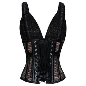 เสื้อครอปเซ็ทผู้หญิงแบบเซ็กซี่  กระชับสัดส่วน  ผ้าซาตินและผ้าไหมทอทันสมัย  สำหรับสาวพลัสไซส์  ระบายอากาศได้ดี - Product Image 4