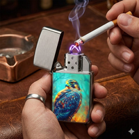 Briquet USB rechargeable coupe-vent en forme de stylo, design fin et portable, pour la vente en gros en France