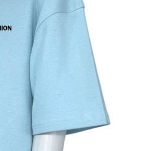 Camiseta de Manga Corta para Hombre, Corte Regular, 100% Algodón, Transpirable, Color Sólido, Hombros Caídos, con Logotipo Personalizado, Venta al Por Mayor, OEM, Estilo Urbano - Product Image 4