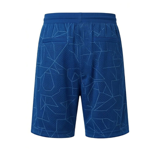 Wholesale Custom Men's Basketball Shorts Mesh Double <b>Layer</b> Plus Size Blue Breathable Quick Dry Comfortable Pockets High Quality - Product Image 2