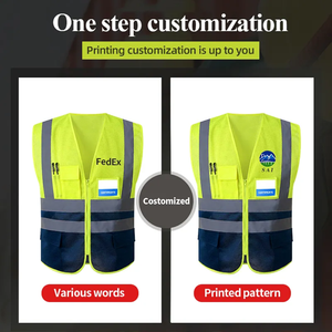 Chaleco de Seguridad Reflectante de Alta Visibilidad, Transpirable, con Rayas Verdes y Blancas, Unisex, Ropa de Trabajo, Certificado CE, Material de Poliéster, Secado Rápido - Product Image 3