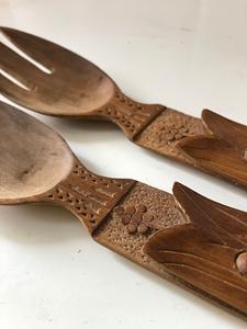 Cuillère à thé en bois artisanale, sans danger pour les aliments, en bois naturel, cuillère à café et à sucre, accessoire de cuisine pour un usage quotidien - Product Image 3