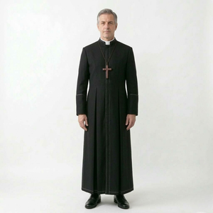Robe de Prêtre et de Clergé 2026 – Conception Personnalisée, Respirante et Confortable – Vêtement Liturgique – Fournisseur en Gros pour le Clergé d'Église - Product Image 3