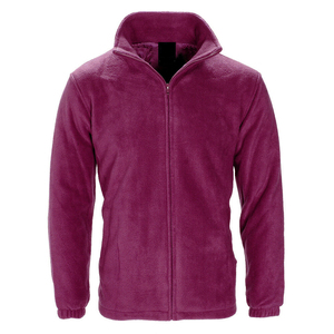 Chaqueta de Forro Polar Verde Oscuro para Hombre, Cierre Completo, Cuello Alto, Estilo Casual para Otoño, Corte Regular, Material de Poliéster - Product Image 4