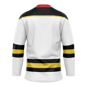 Mens Custom Ice Hockey Uniform Long Sleeve Breathable Jersey Lightweight Sports Shirt For Team Practice Matches And <b>Athletic</b> - Product Image 2
