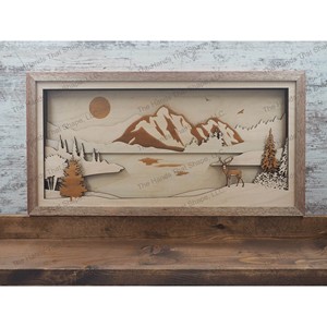 Sheesham Wood 3D Shadow Box <b>Frame</b> - Handcrafted Layered <b>Gallery</b> Display Wholesale - Product Image 2