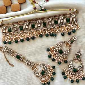 Nuevas llegadas: Conjuntos de boda y fiesta para mujer con diseños antiguos, chapados en platino, de latón, con perlas artificiales y diamantes de imitación, para compromiso. - Product Image 5