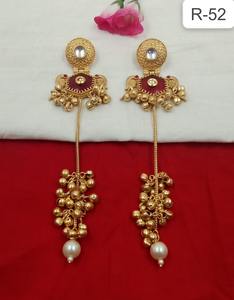 Ensemble de boucles d'oreilles longues tendance en laiton de qualité supérieure, élégantes, pour les occasions de fiançailles, de mariage, d'anniversaire, de fête et de cadeaux pour femmes - Product Image 6