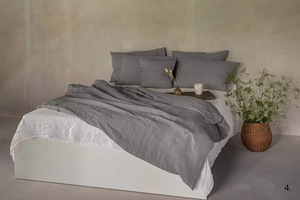 Ensemble de housse de couette en lin français 100% lin, literie en lin luxueuse, ensembles de housses de couette - Product Image 5