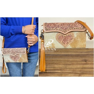 Nouvelle collection 2026 : Sac bandoulière en cuir de vachette fait main avec dragonne, mini-sac pochette grande capacité pour femme - Product Image 1