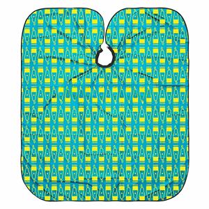 Capas de Barbero de Diseño al por Mayor con Cuello de Silicona, Poliéster/Nailon Resistente al Agua, Colores y Logotipos Personalizados - Product Image 5