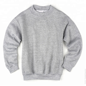 เสื้อสเวตเชิ้ตผ้าฝ้ายแบบสั่งทำ เสื้อสเวตเชิ้ตลำลองสำหรับผู้หญิง ทรงหลวม สีพื้น แต่งผ้าแบบ Patchwork แขนยาว คอกลม - Product Image 6