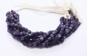 Perles de Lepidolite Naturelle Facettées en Cube AAA, 7-8 MM, Perles Carrées 3D en Lepidolite, 8 Pouces, Perles en Vrac de Lepidolite Naturelle - Product Image 6