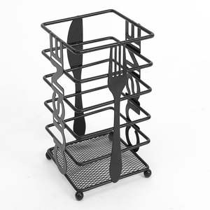 Minimalist Metal <b>Cutlery</b> Holder For Contemporary Kitchen Decor Supporting Clean Aesthetic And Functional <b>Storage</b> - Product Image 2