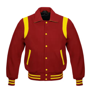 Men's <b>Varsity</b> <b>Jackets</b> Wholesale Blank <b>Varsity</b> <b>Jackets</b> Custom Logo <b>Plain</b> <b>Varsity</b> <b>Jacket</b> for Men Breathable Custom Fashion OEM - Product Image 1
