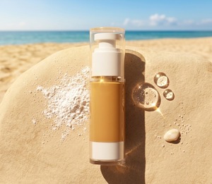 Crème solaire minérale SPF30 avec oxyde de zinc et acide hyaluronique, crème solaire pour le visage 30g, flacon sous vide, MOQ 700 - Product Image 2